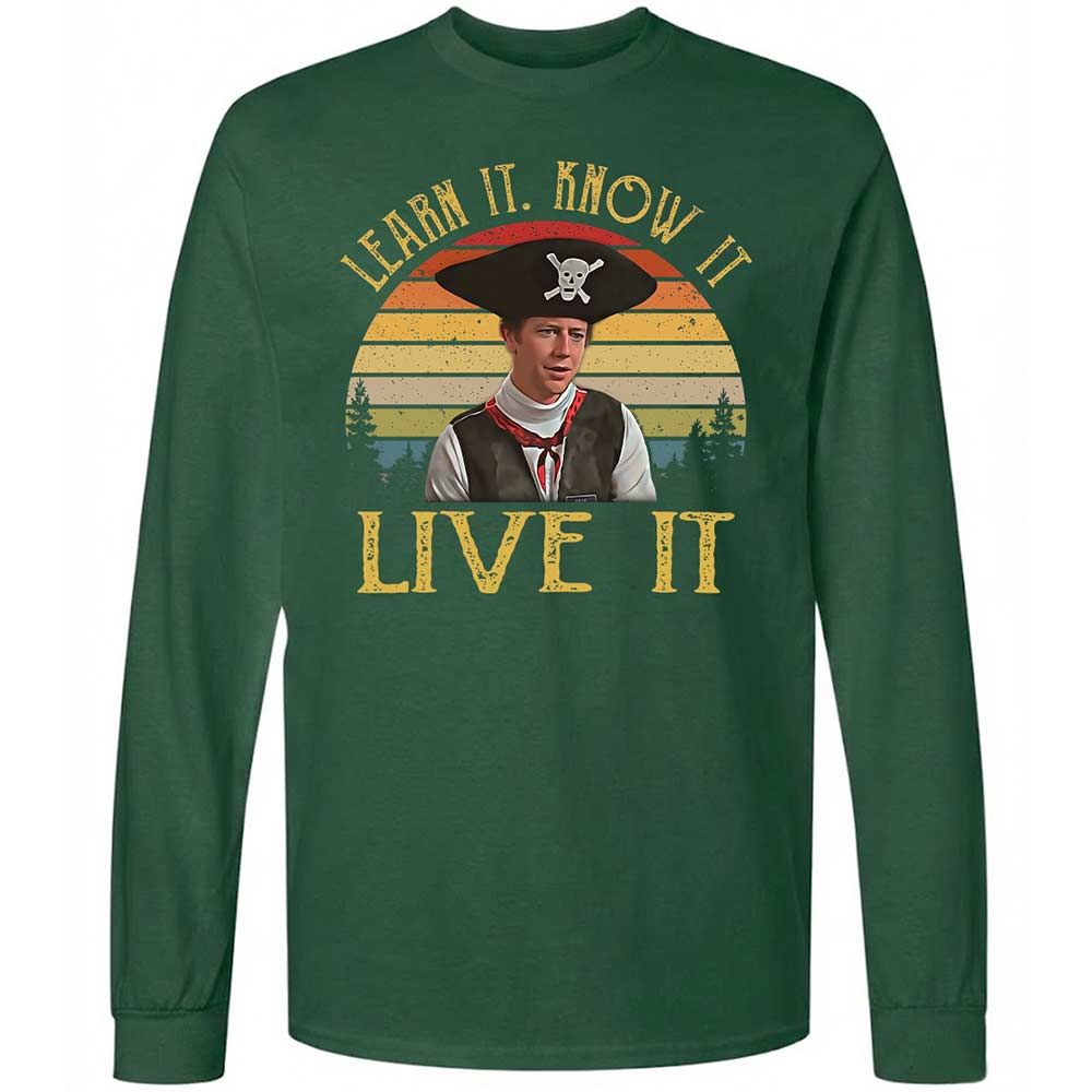 Long Sleeve T-Shirt - T97UEYCD - Forest Green - 4