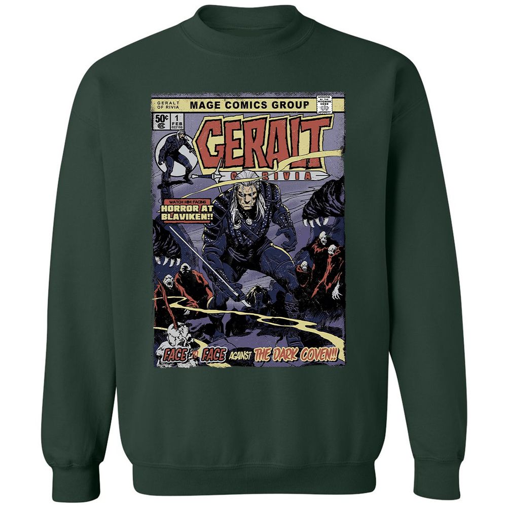 Classic Unisex Sweatshirt - QVMH183W - Forest Green - 4