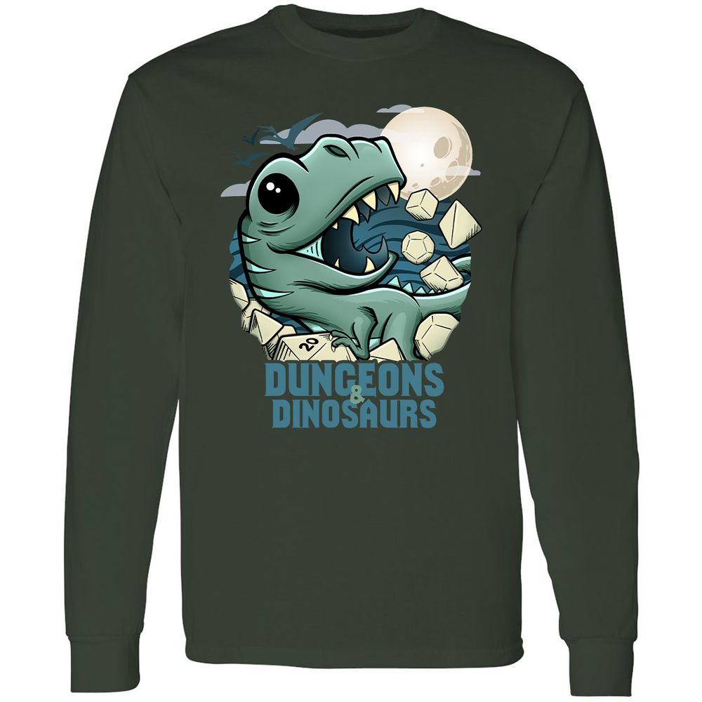 Long Sleeve T-Shirt - 1WASX6RH - Forest Green - 4