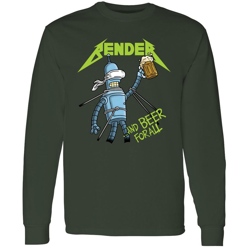 Long Sleeve T-Shirt - D4TDKMAJ - Forest Green - 4