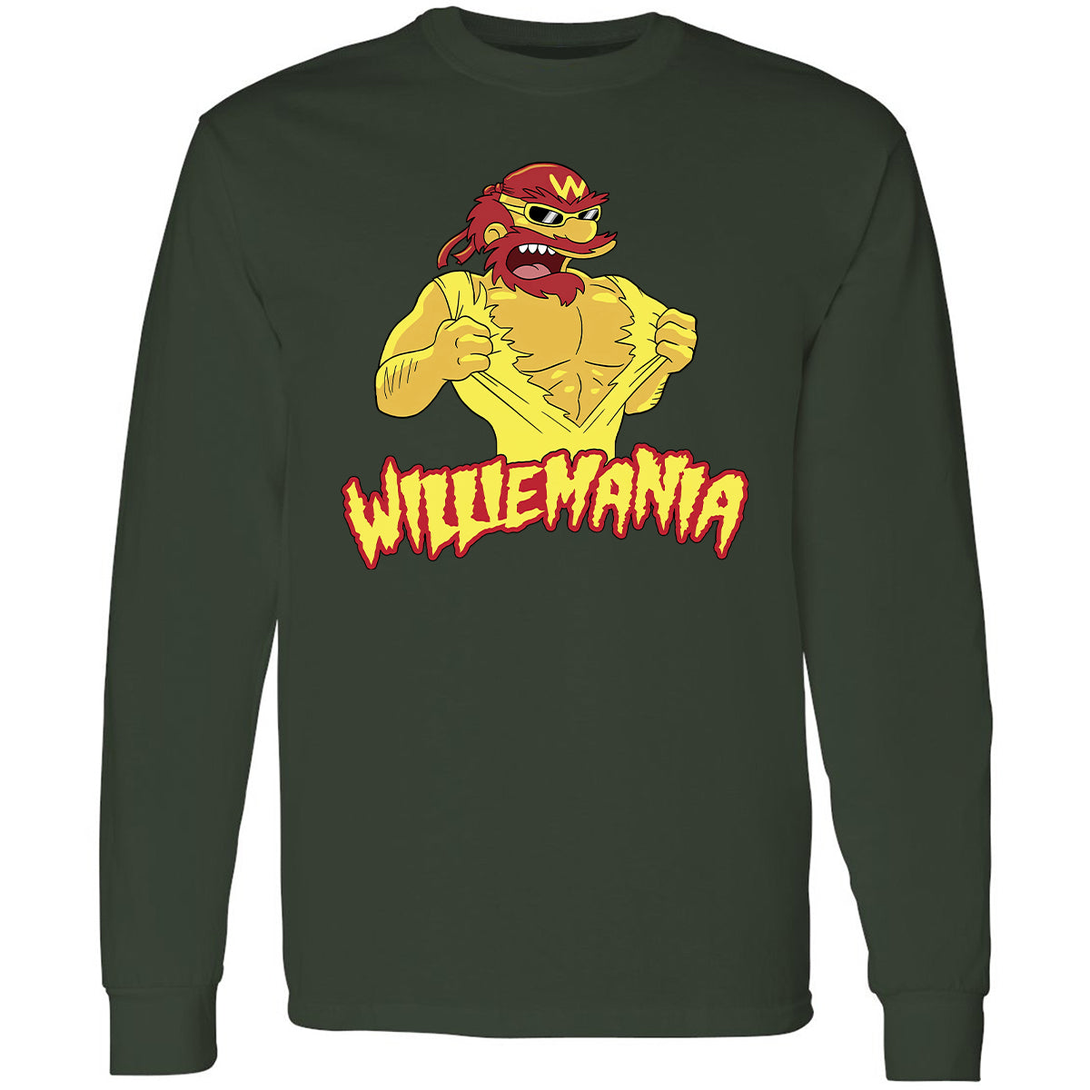 Long Sleeve T-Shirt - PMAVC7GN - Forest Green - 4