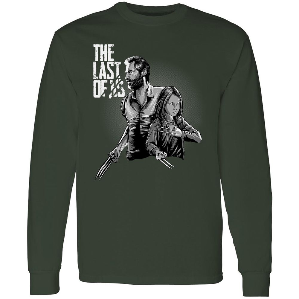 Long Sleeve T-Shirt - C6KWM5B7 - Forest Green - 4