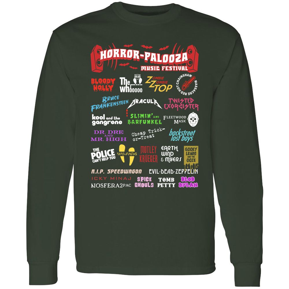 Long Sleeve T-Shirt - MUY9VX7U - Forest Green - 4