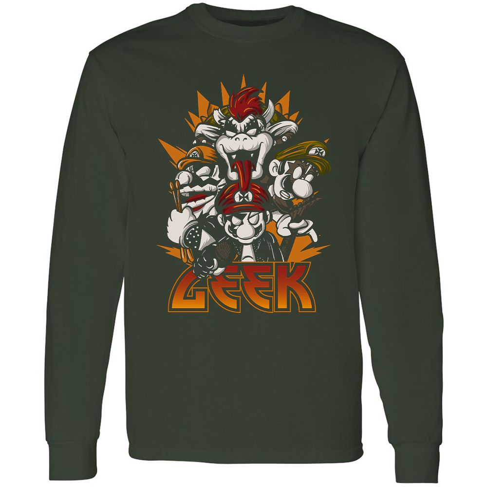Long Sleeve T-Shirt - URPDFQ9F - Forest Green - 4