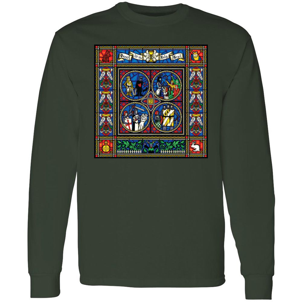 Long Sleeve T-Shirt - VZHJMPQW - Forest Green - 4