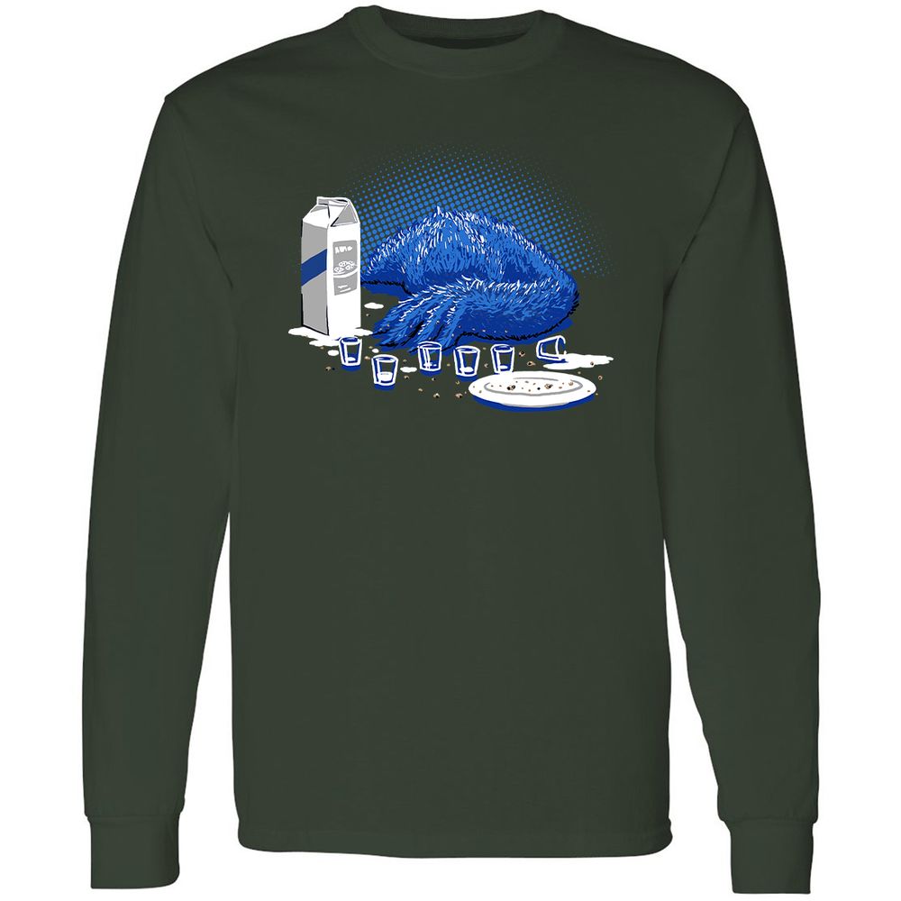 Long Sleeve T-Shirt - FE7VP5UH - Forest Green - 4