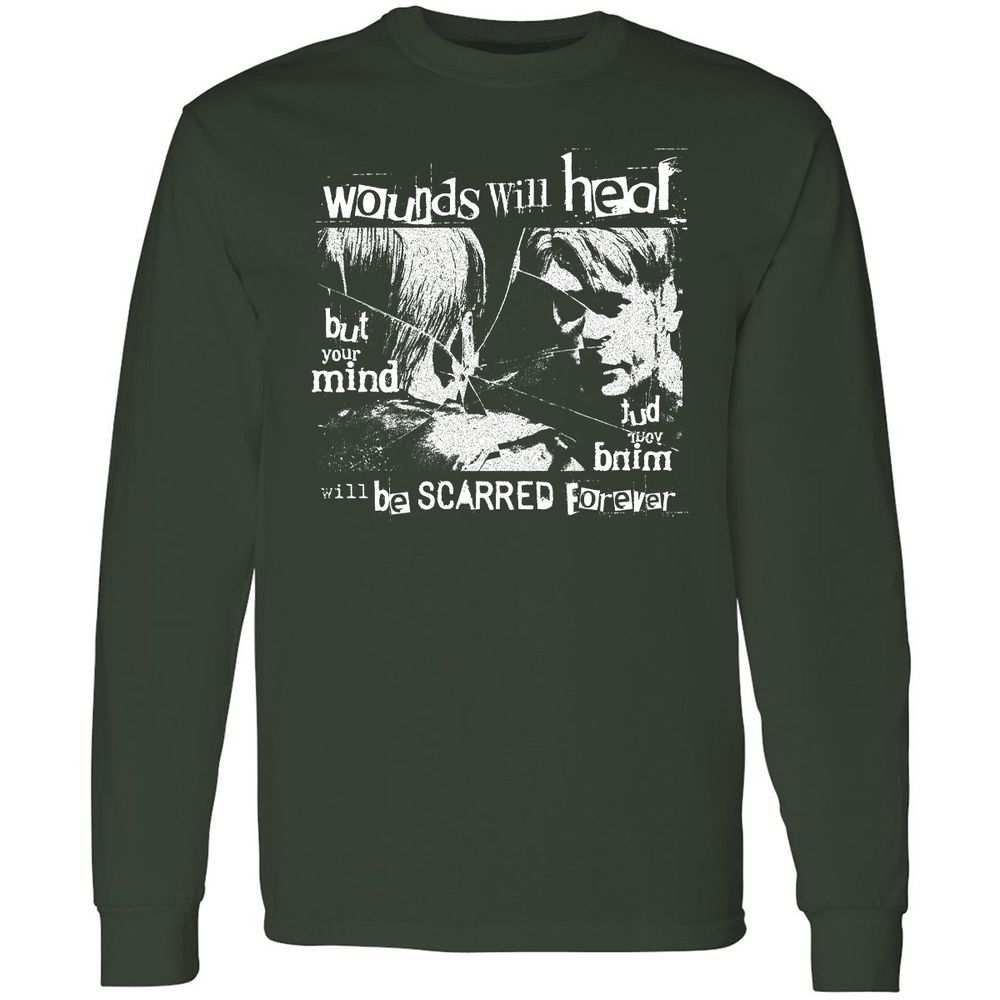 Long Sleeve T-Shirt - JRG5ZDXK - Forest Green - 4