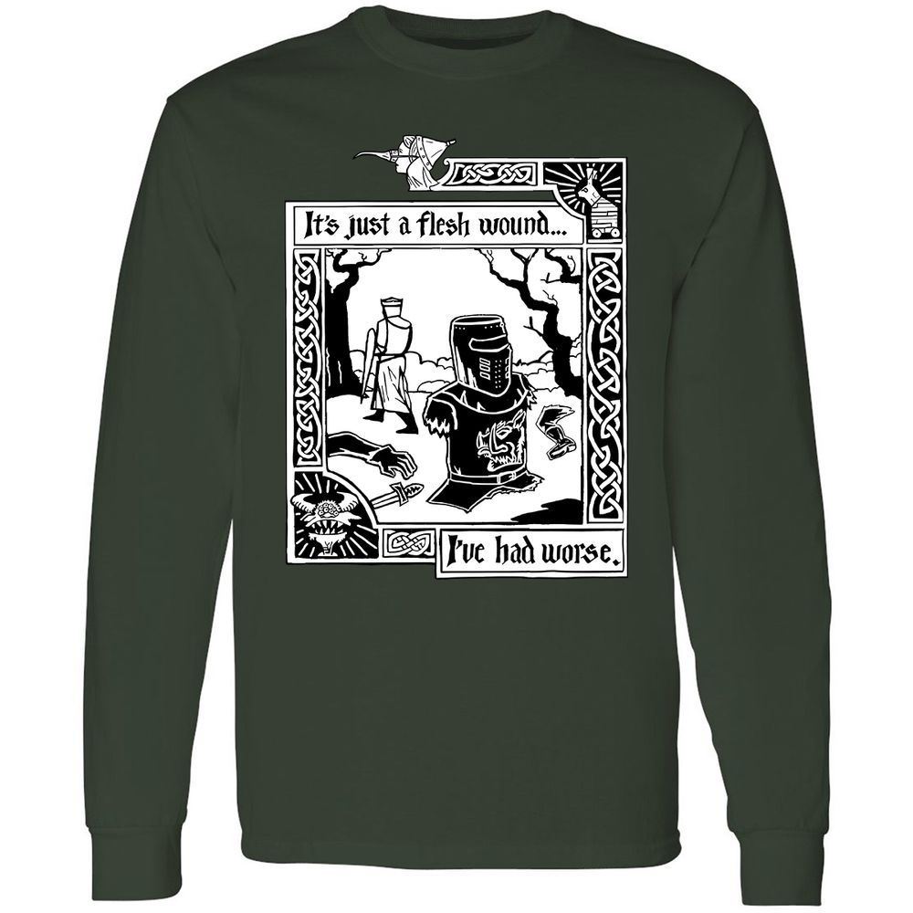 Long Sleeve T-Shirt - 3H8UDE3Z - Forest Green - 4