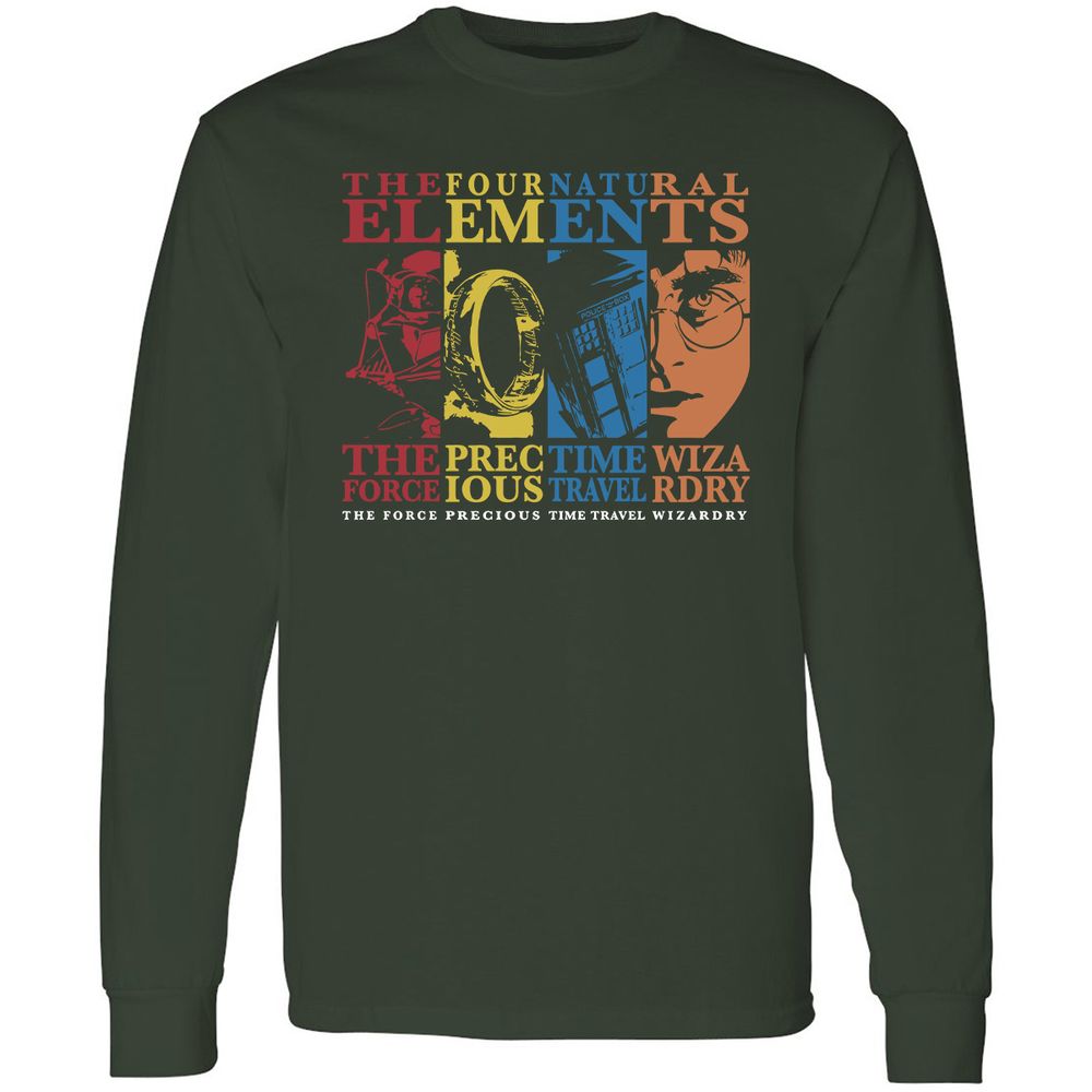 Long Sleeve T-Shirt - AQM21Y8D - Forest Green - 4