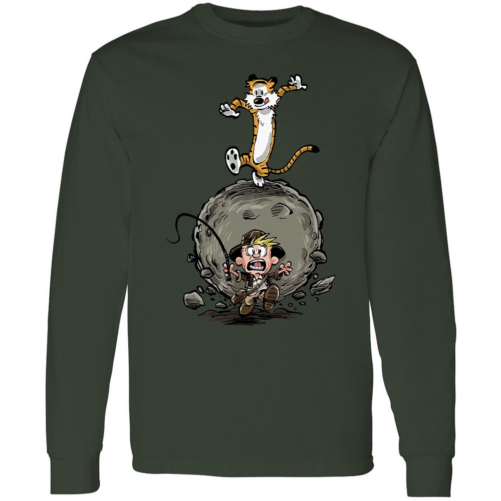 Long Sleeve T-Shirt - 97635JYA - Forest Green - 4