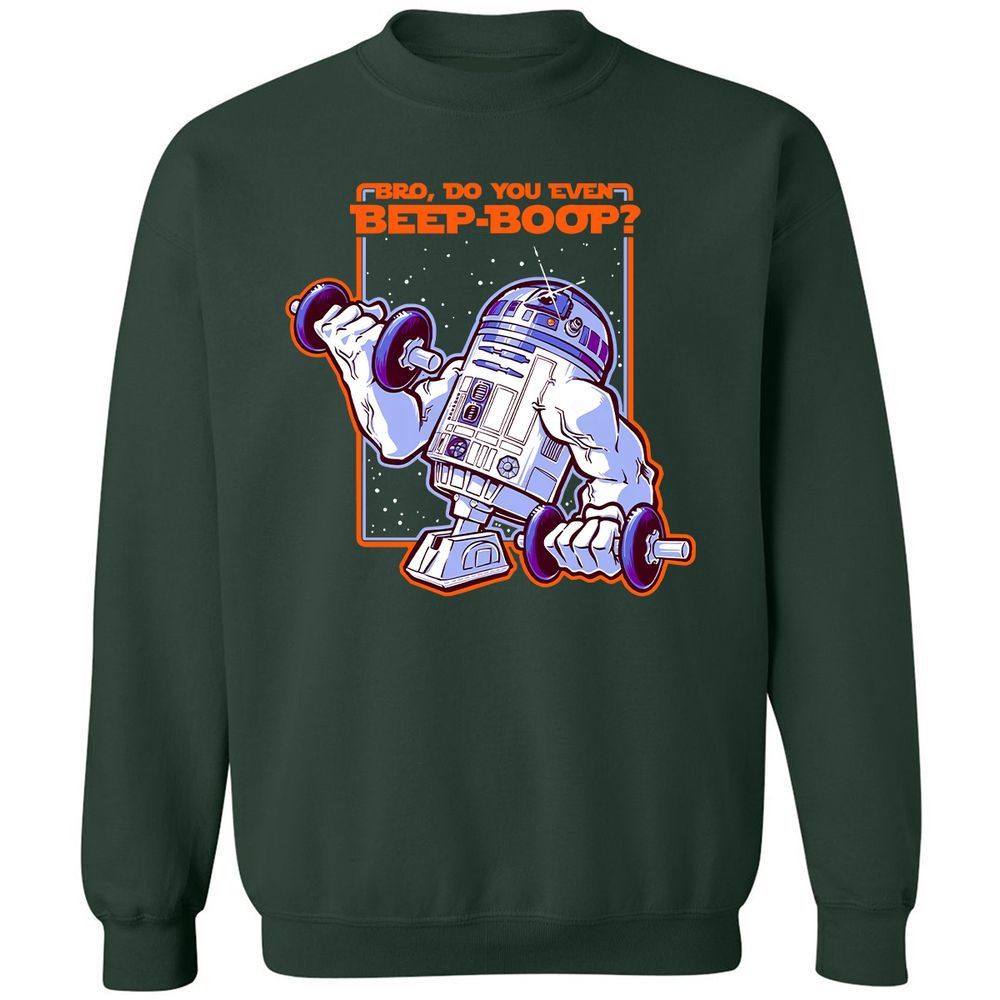 Classic Unisex Sweatshirt - C55MDFFB - Forest Green - 4