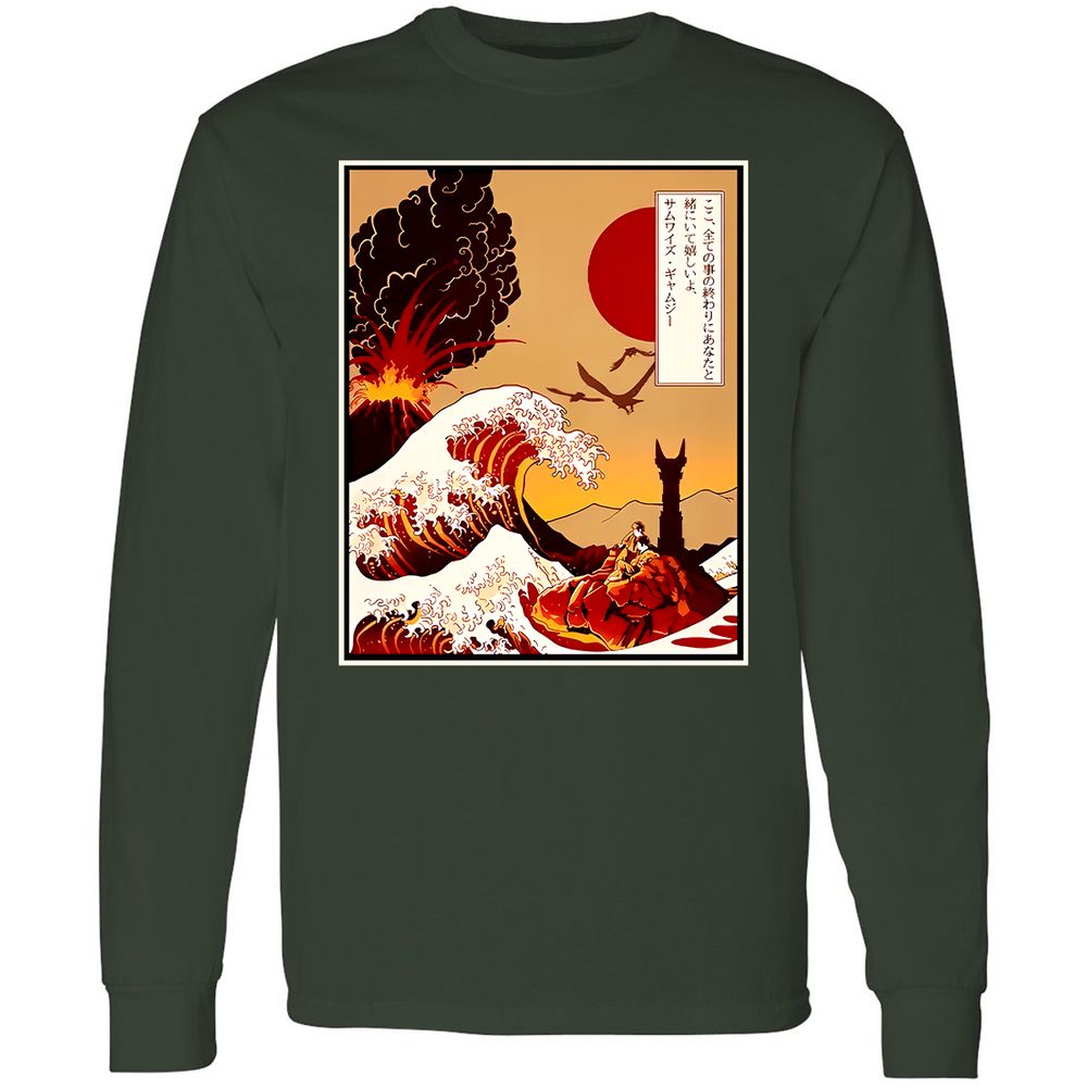 Long Sleeve T-Shirt - BJQ4LMMP - Forest Green - 4
