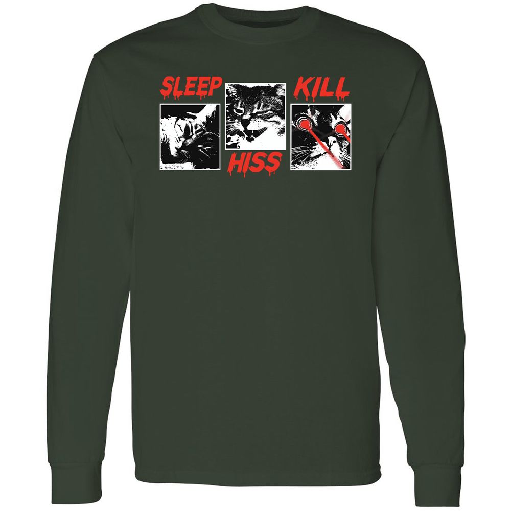 Long Sleeve T-Shirt - L49HS9WJ - Forest Green - 4