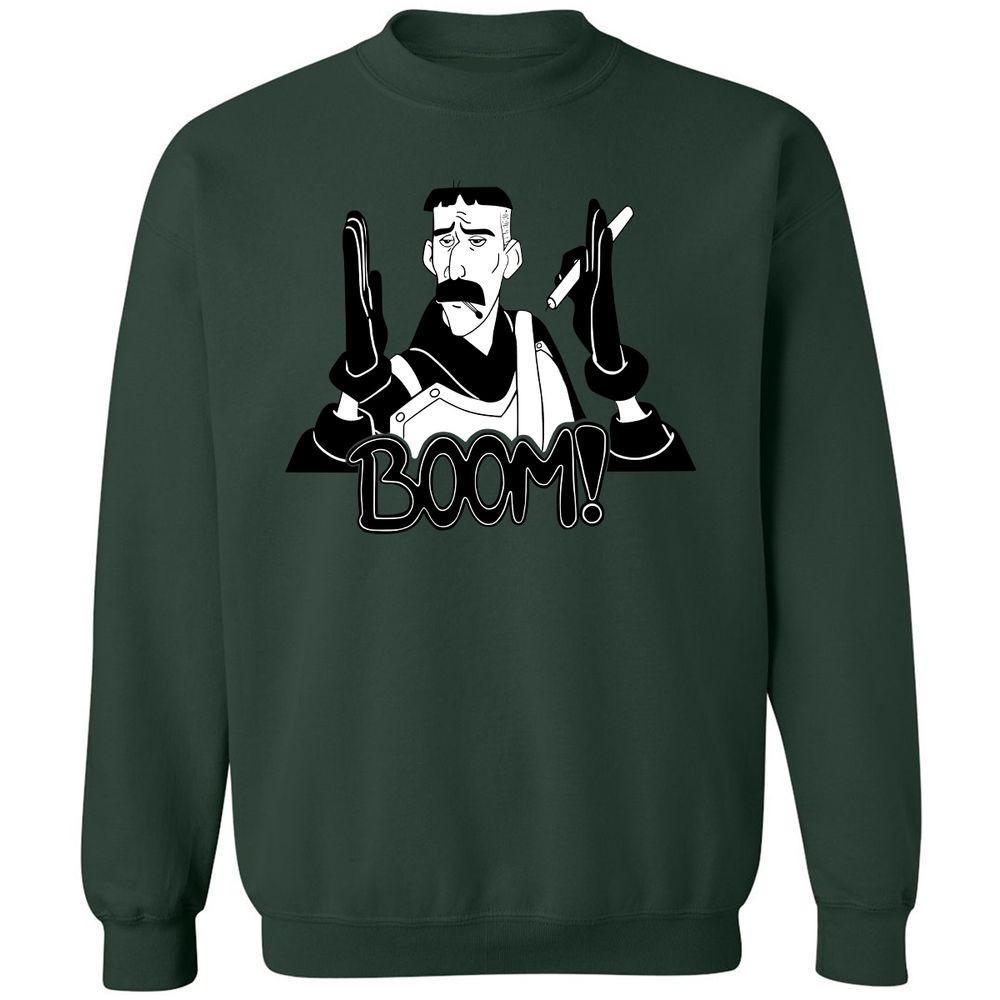 Classic Unisex Sweatshirt - LRGQT1U6 - Forest Green - 4