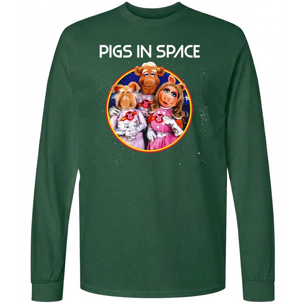 Pigs In Space - Forest Green - 4