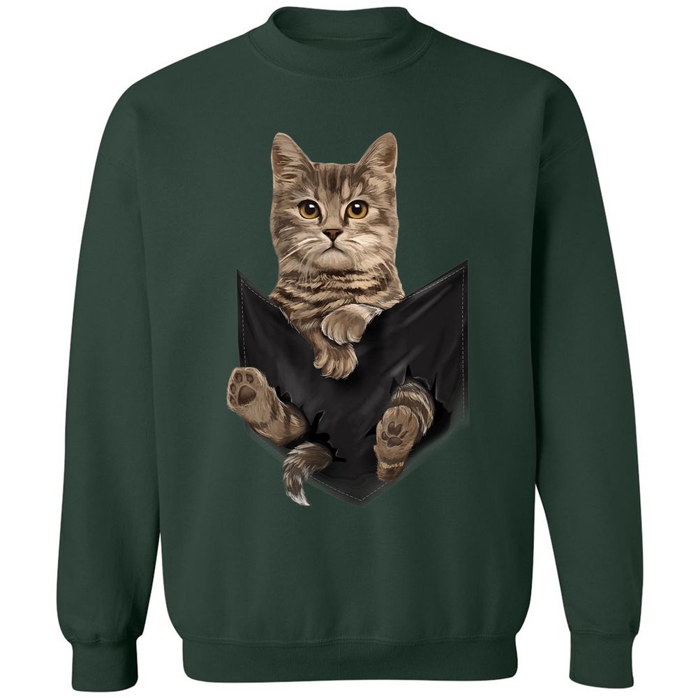 Classic Unisex Sweatshirt - 7RU9M2ZM - Forest Green - 4