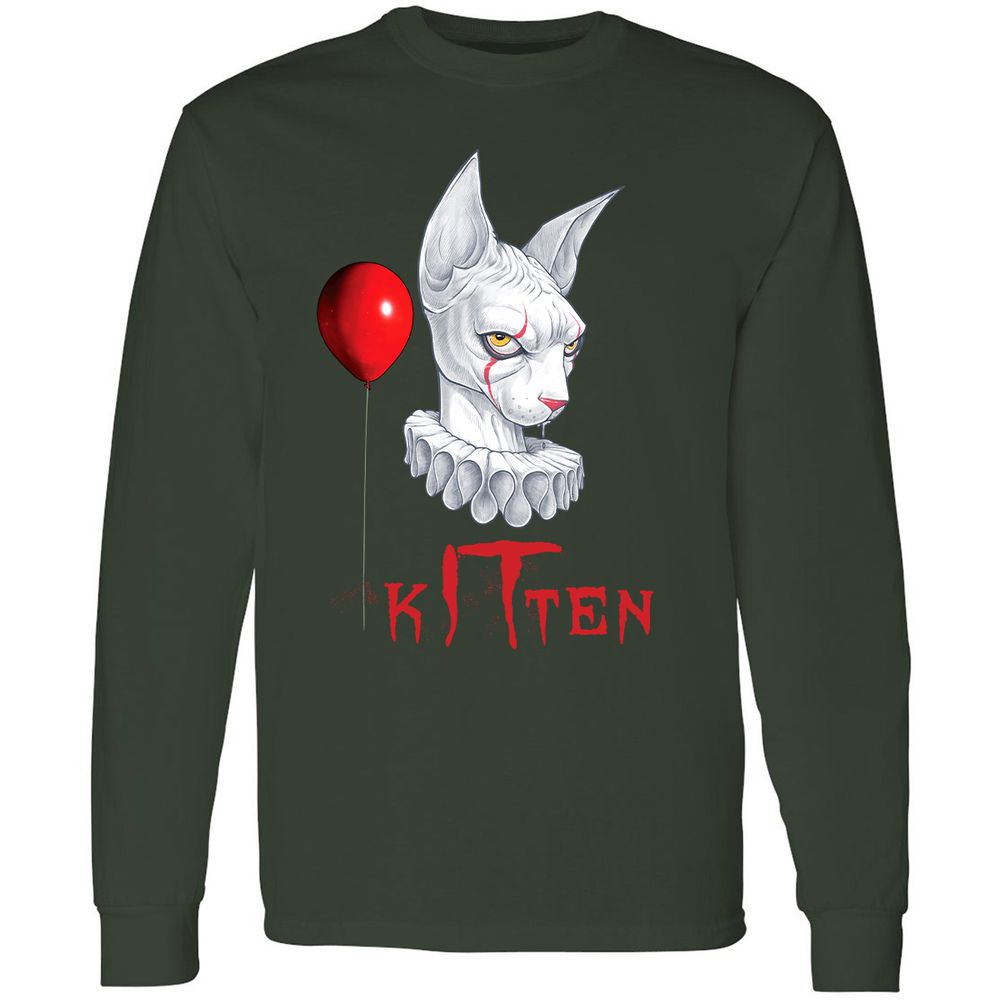 Long Sleeve T-Shirt - FJ2YSV8H - Forest Green - 4