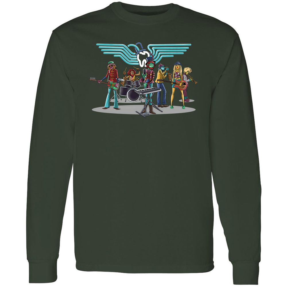 Long Sleeve T-Shirt - F1ZGCY2D - Forest Green - 4