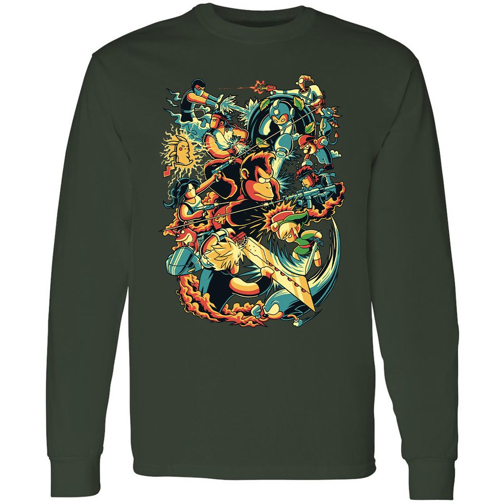 Long Sleeve T-Shirt - QUL1BU37 - Forest Green - 4