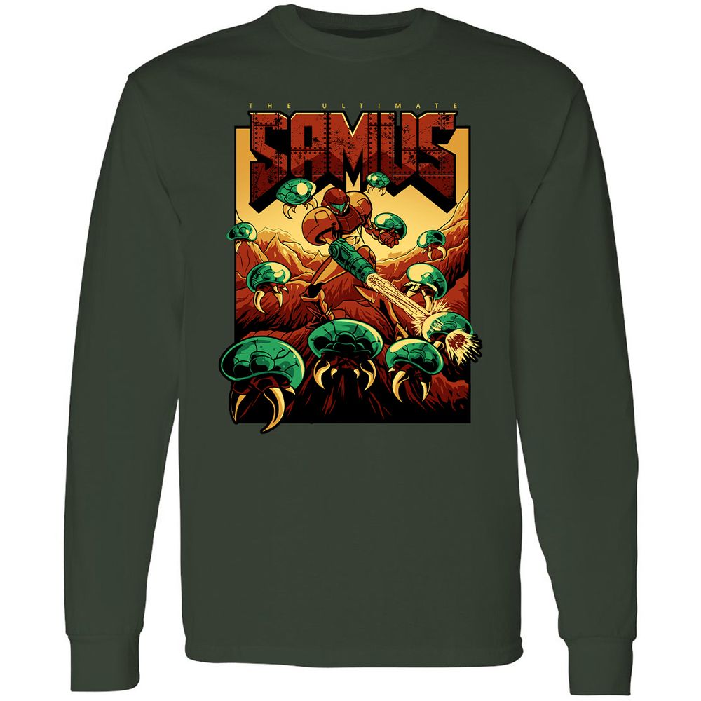 Long Sleeve T-Shirt - 9UVMT8LF - Forest Green - 4