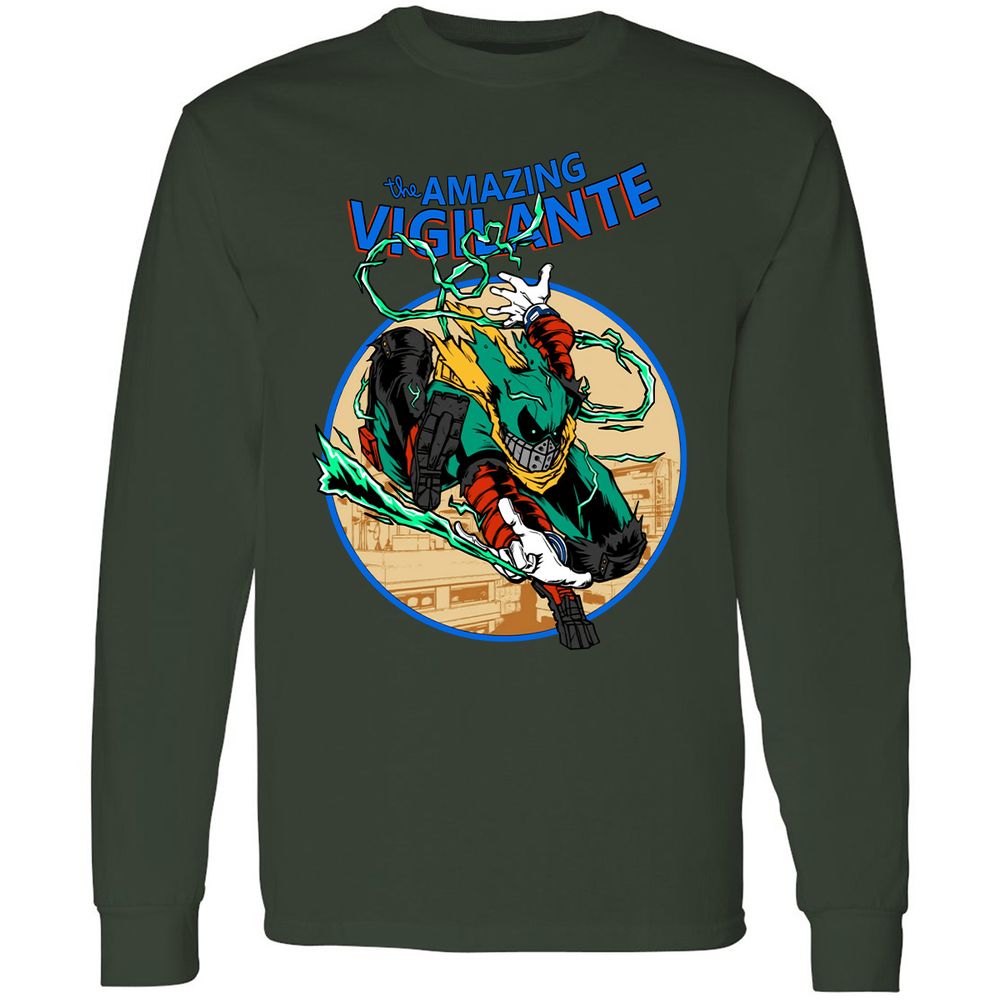 Long Sleeve T-Shirt - JH7QE9KF - Forest Green - 4