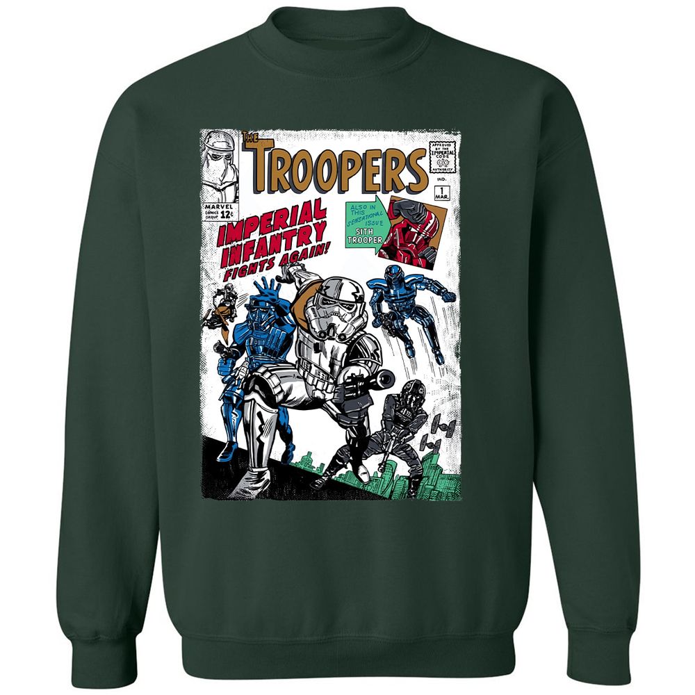 Classic Unisex Sweatshirt - SZ5CHWJ2 - Forest Green - 4