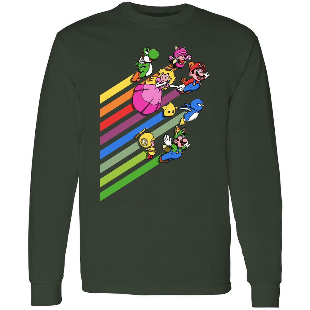 Long Sleeve T-Shirt - 6QTTUZJH - Forest Green - 4