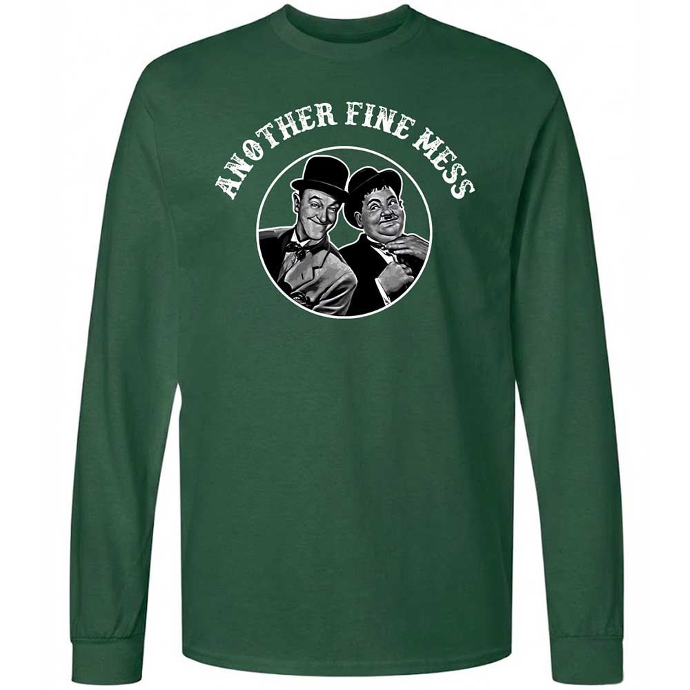 Long Sleeve T-Shirt - B2HC7CUP - Forest Green - 4