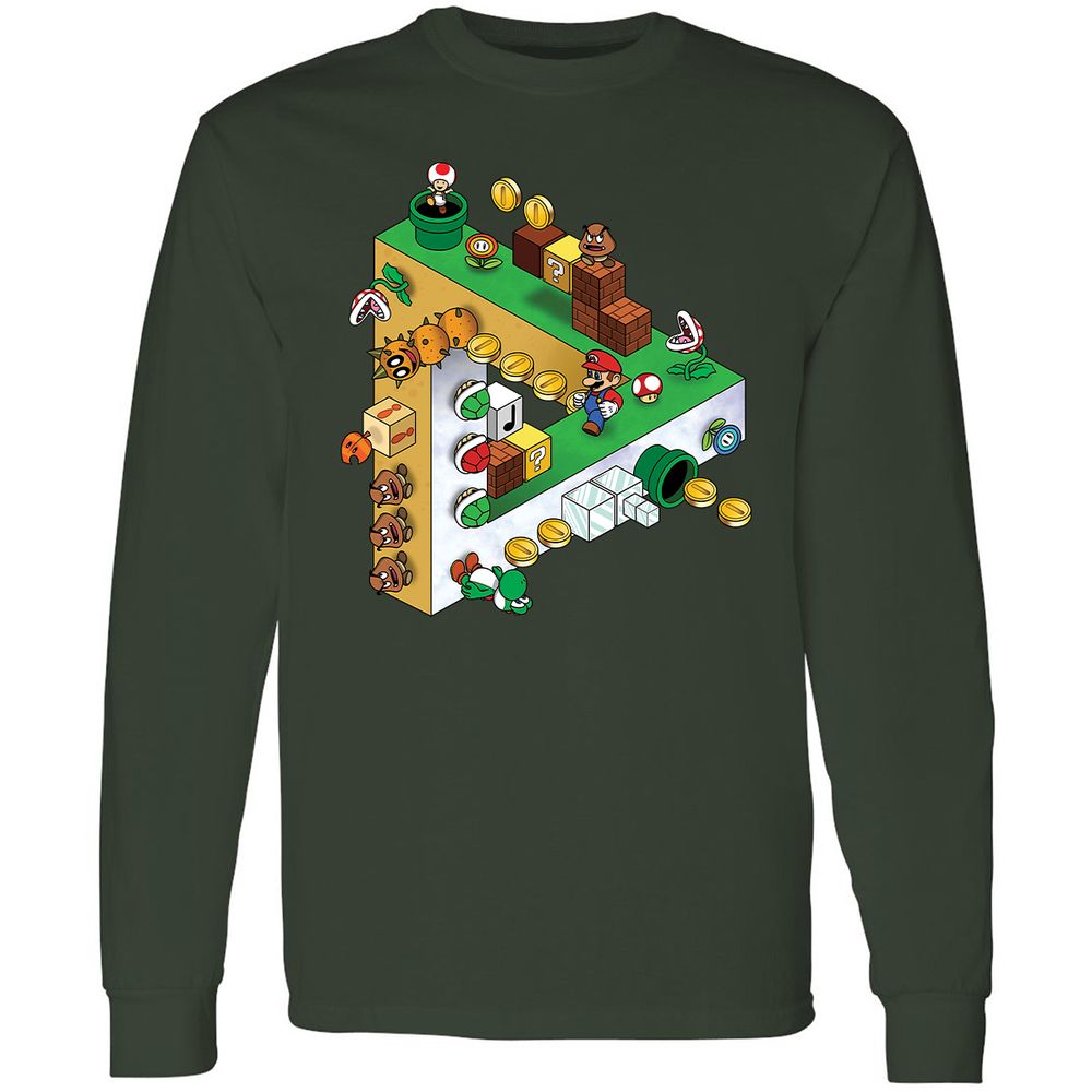 Long Sleeve T-Shirt - 5QC3UQ9H - Forest Green - 4