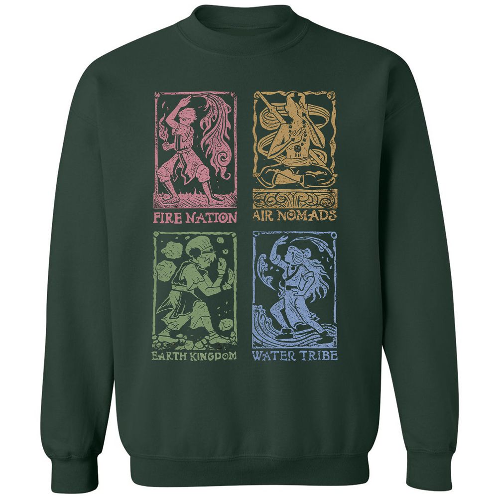 Classic Unisex Sweatshirt - 9FCHMADU - Forest Green - 4
