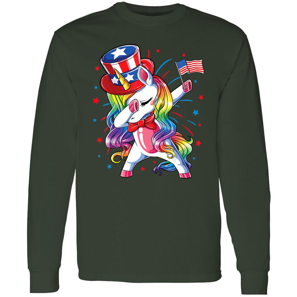 Long Sleeve T-Shirt - NAUXF7E3 - Forest Green - 4