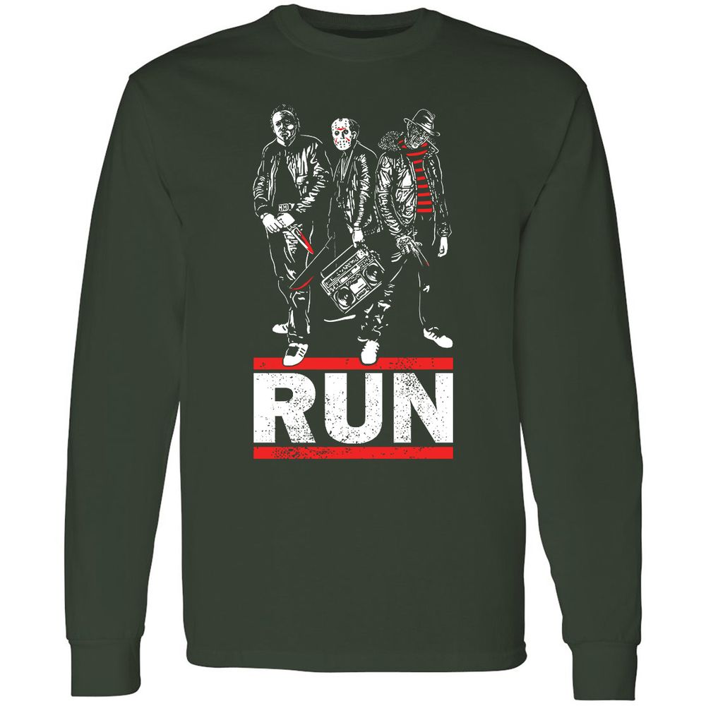 Long Sleeve T-Shirt - 7Q67S4QA - Forest Green - 4