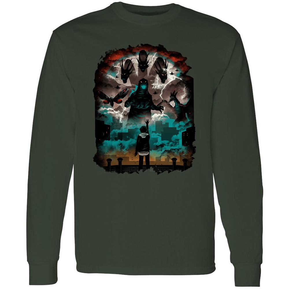 Long Sleeve T-Shirt - CG2QWG75 - Forest Green - 4