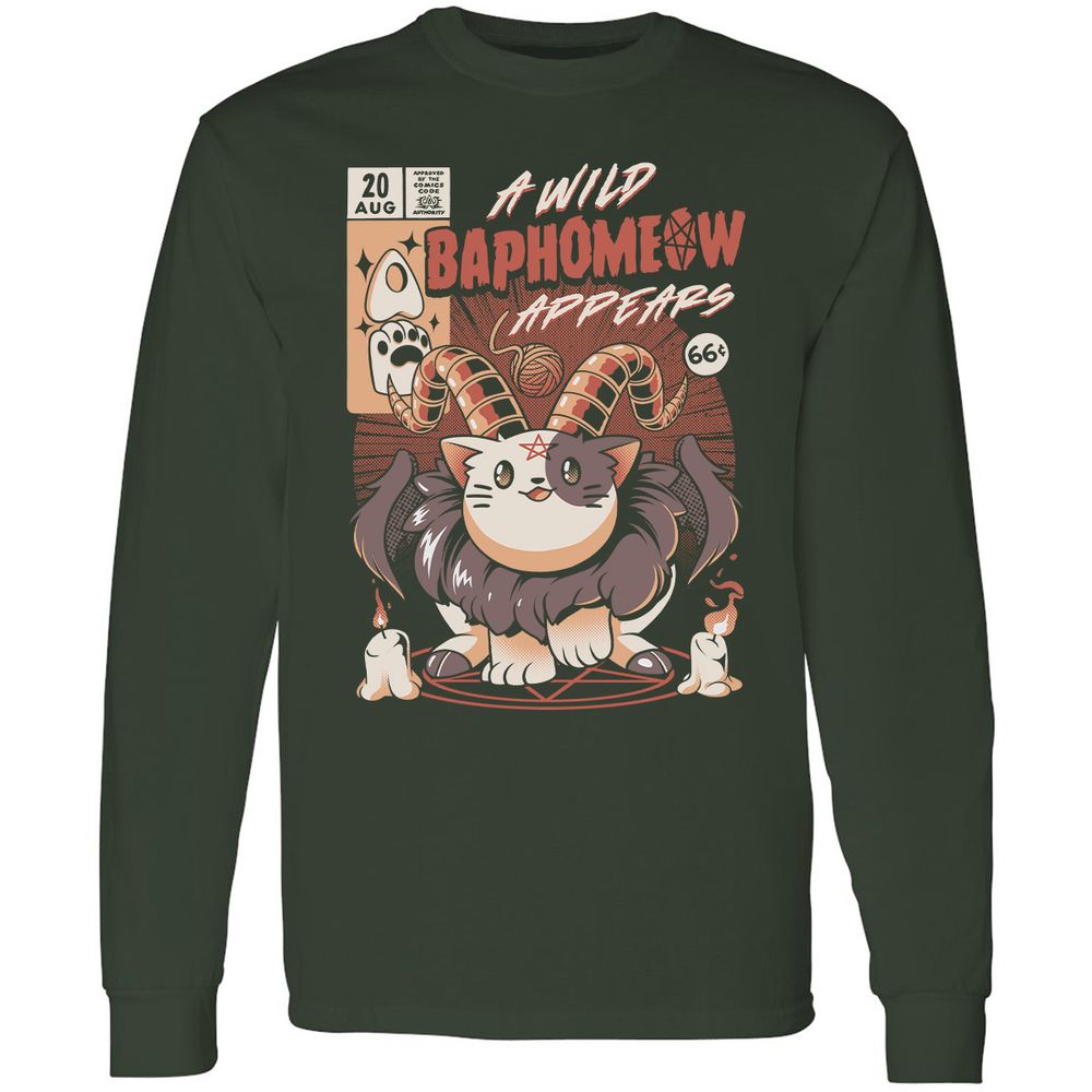 Long Sleeve T-Shirt - 6BY5YJ94 - Forest Green - 4