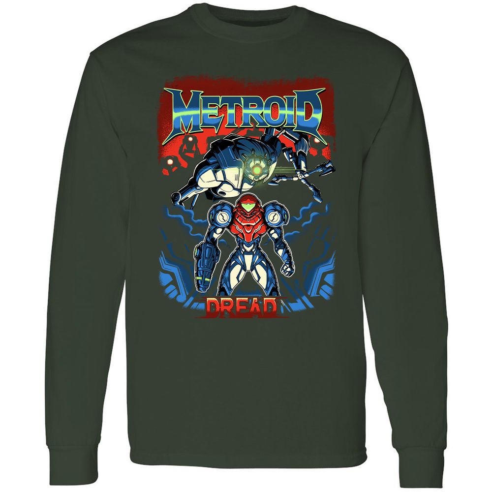 Long Sleeve T-Shirt - UF87G6JX - Forest Green - 4