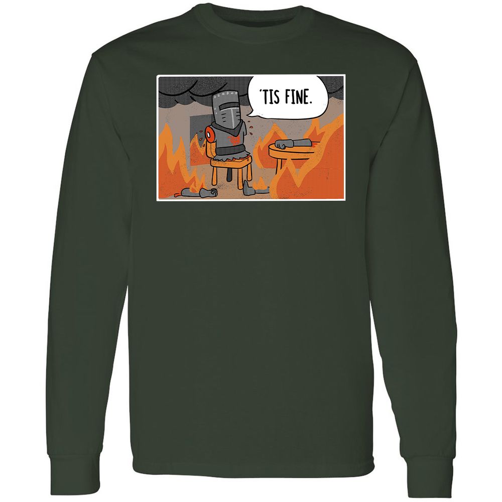 Long Sleeve T-Shirt - QAXV3DZ8 - Forest Green - 4