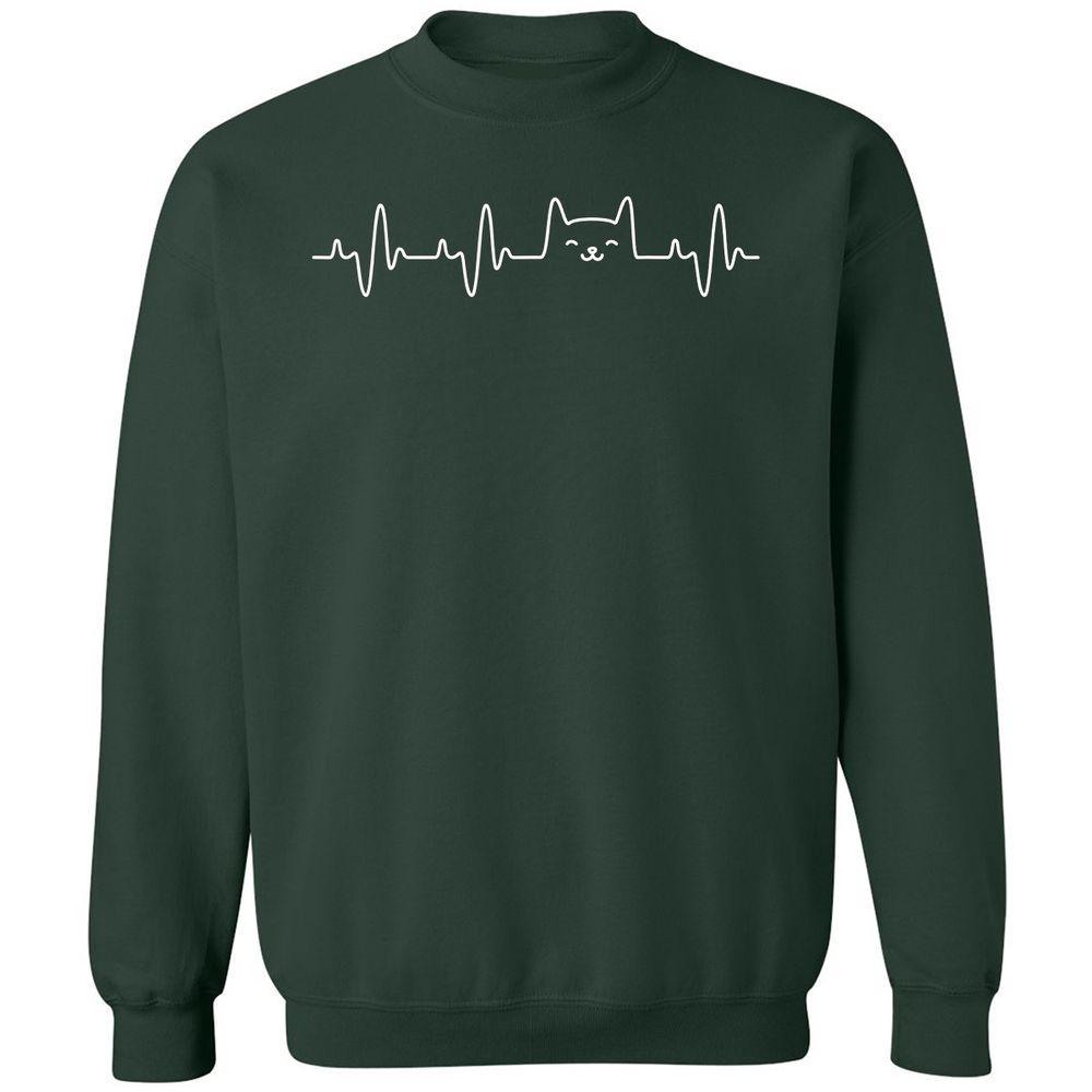 Classic Unisex Sweatshirt - UXQKA4ZM - Forest Green - 4