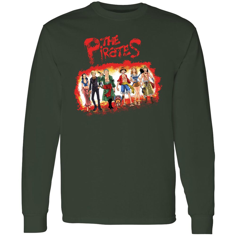 Long Sleeve T-Shirt - 4Q92CQ3G - Forest Green - 4