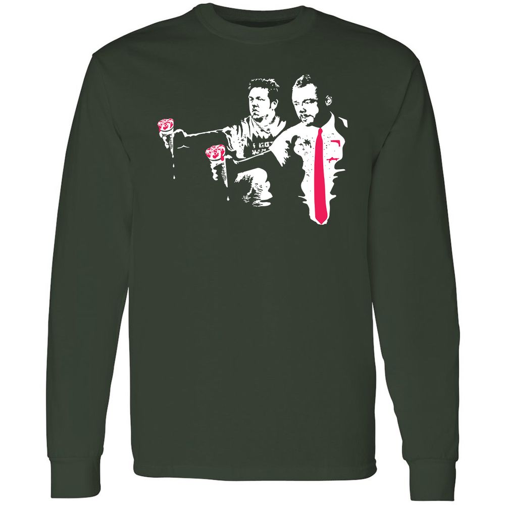 Long Sleeve T-Shirt - KSS7Y5CZ - Forest Green - 4