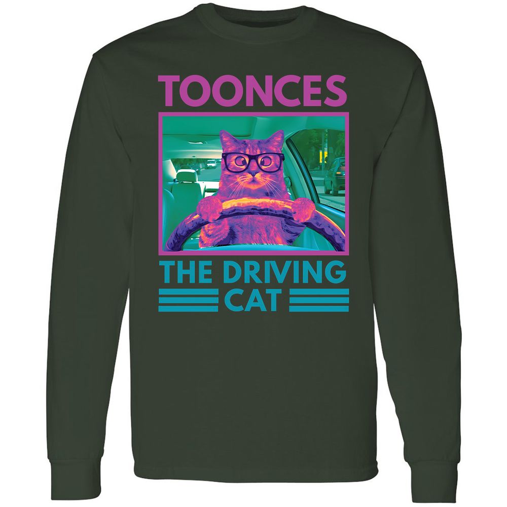 The Driving Cat - Forest Green - 4