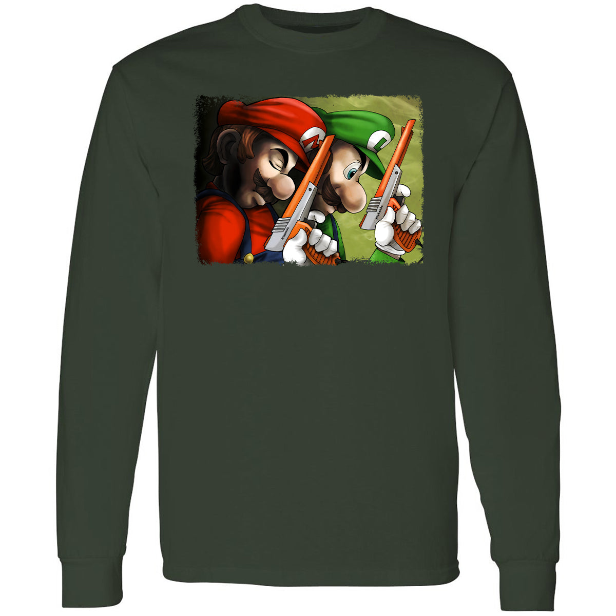 Long Sleeve T-Shirt - NJQF9JF5 - Forest Green - 4