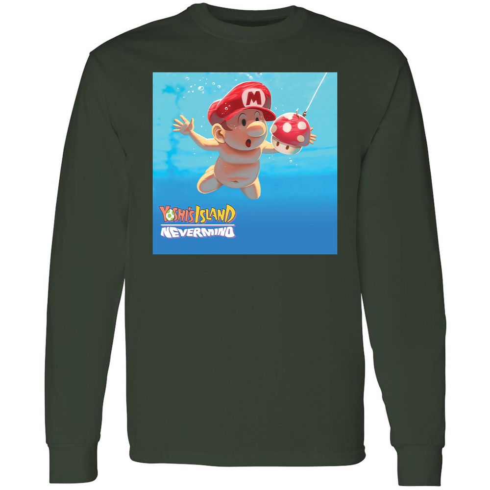 Long Sleeve T-Shirt - AZSKKE81 - Forest Green - 4