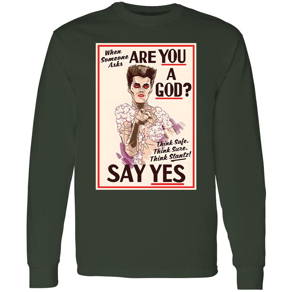 Long Sleeve T-Shirt - GQP7K1SV - Forest Green - 4