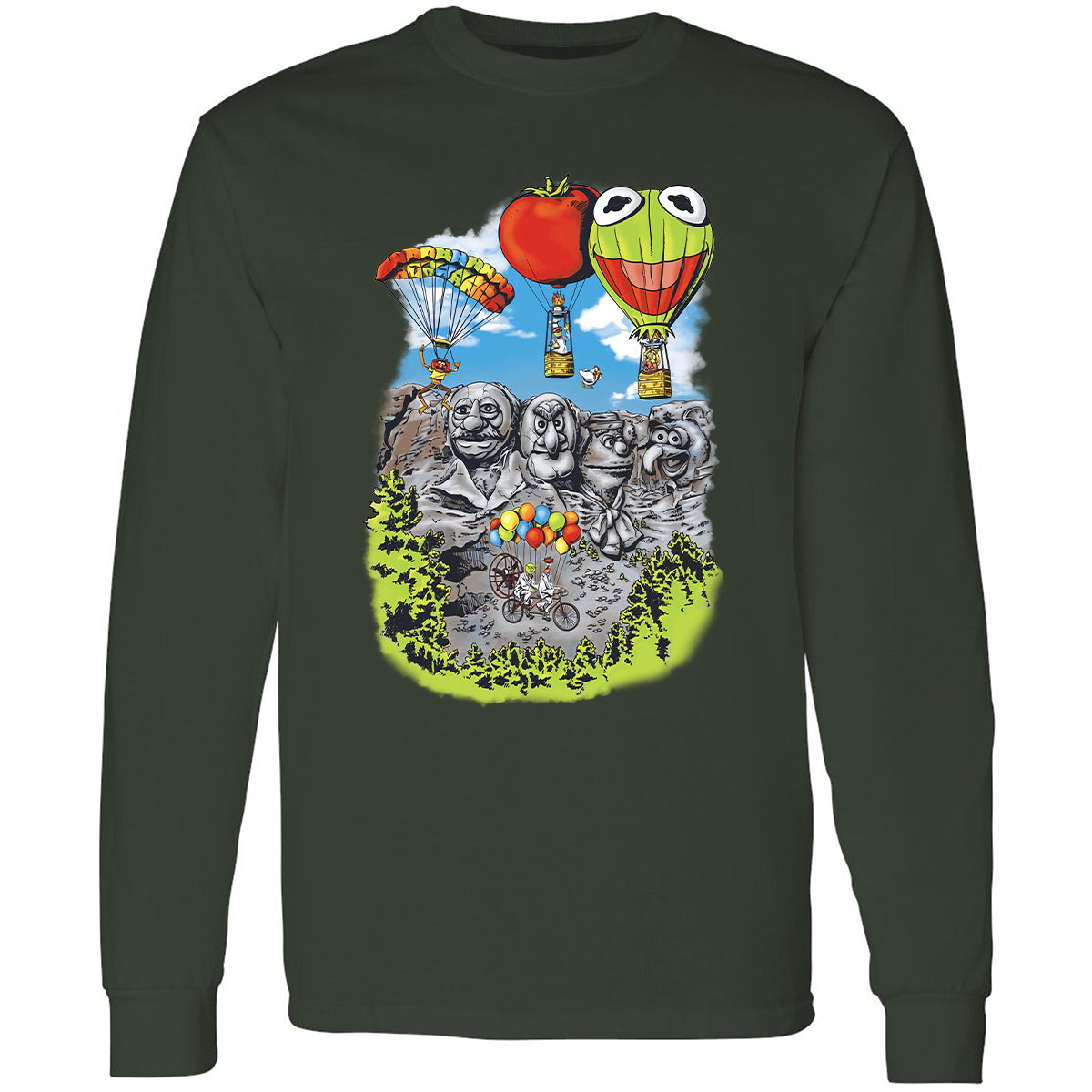 Long Sleeve T-Shirt - GSHVZWWU - Forest Green - 4