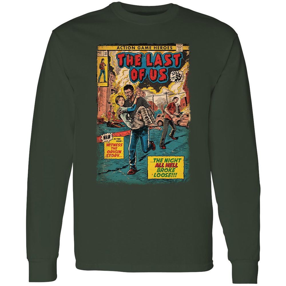 Long Sleeve T-Shirt - GR8HG68S - Forest Green - 4