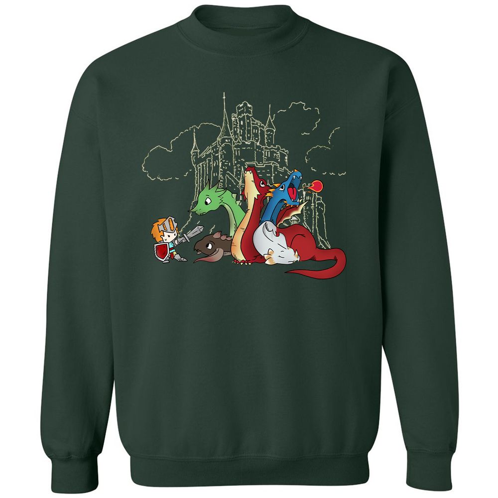 Classic Unisex Sweatshirt - 3F21793Z - Forest Green - 4