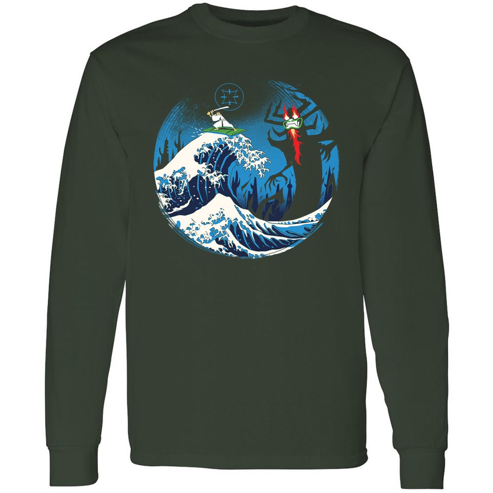 Long Sleeve T-Shirt - 68FD9F8U - Forest Green - 4
