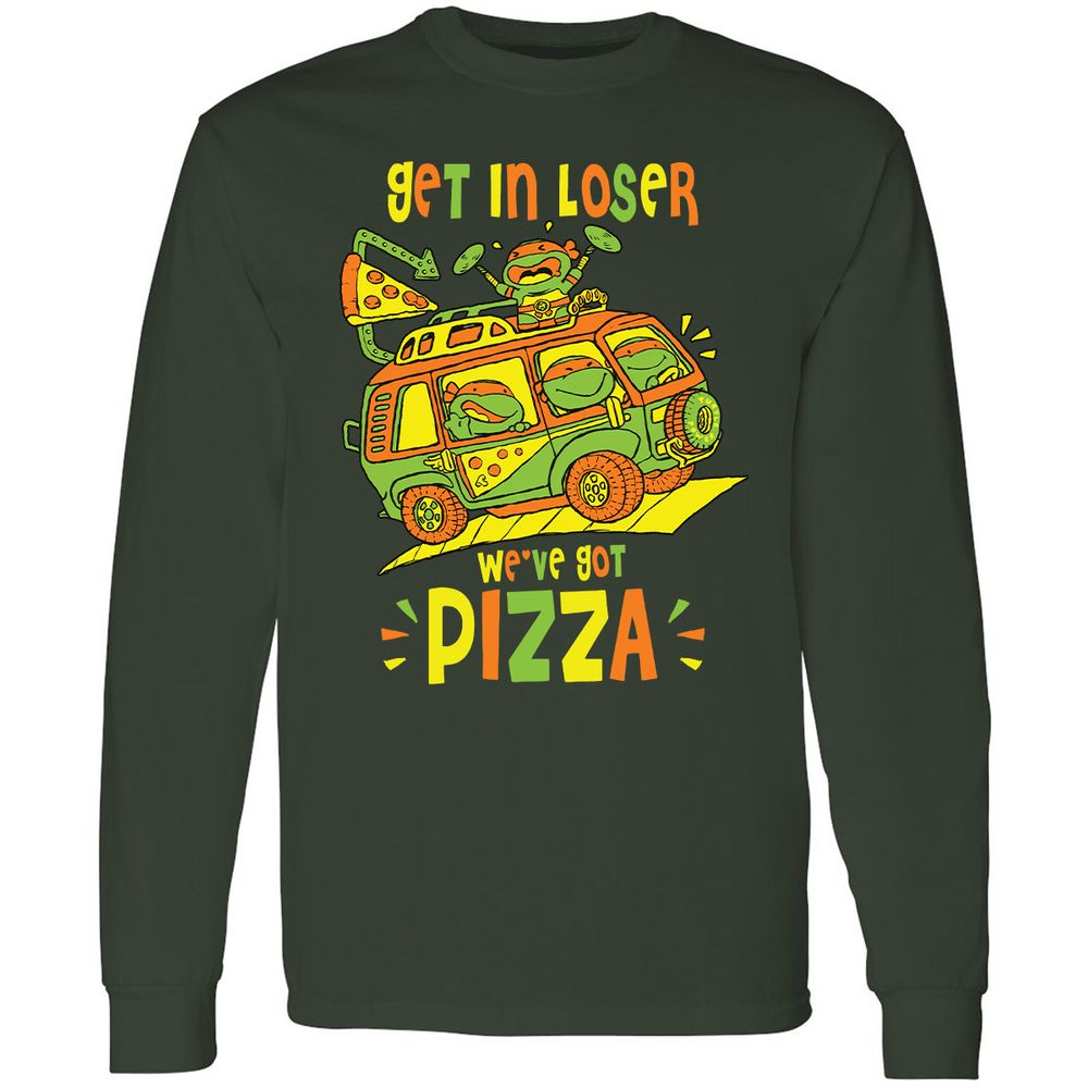 Long Sleeve T-Shirt - LKNCXFZQ - Forest Green - 4