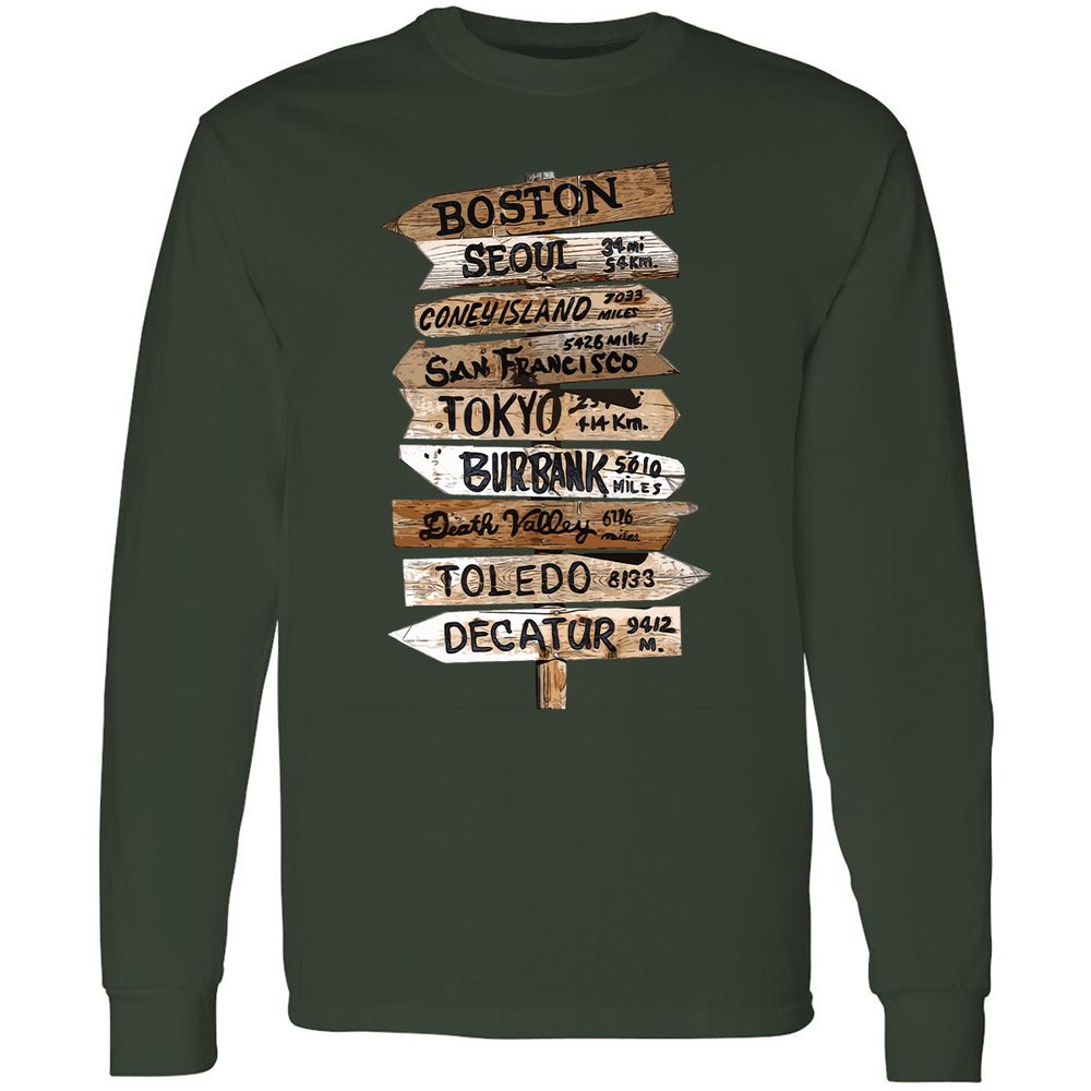 Long Sleeve T-Shirt - X736DFTP - Forest Green - 4