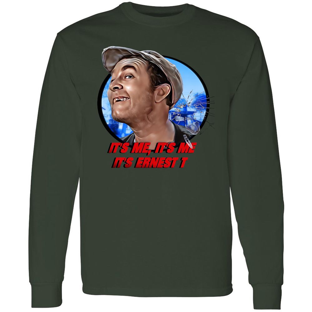 Long Sleeve T-Shirt - B1W3JKT5 - Forest Green - 4